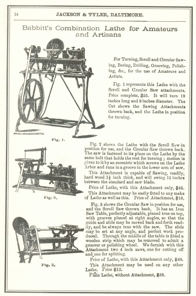 Catalog cut from an 1880 Jackson and Tyler catalog
